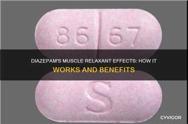 Does diazepam relax muscles?