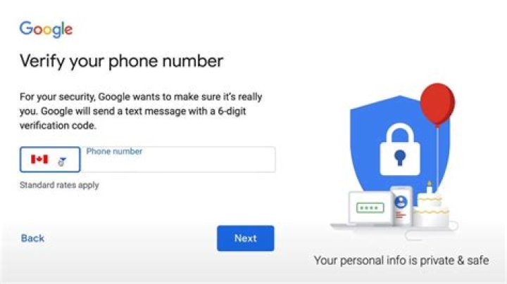 Does Google send text messages to re verify phone number?