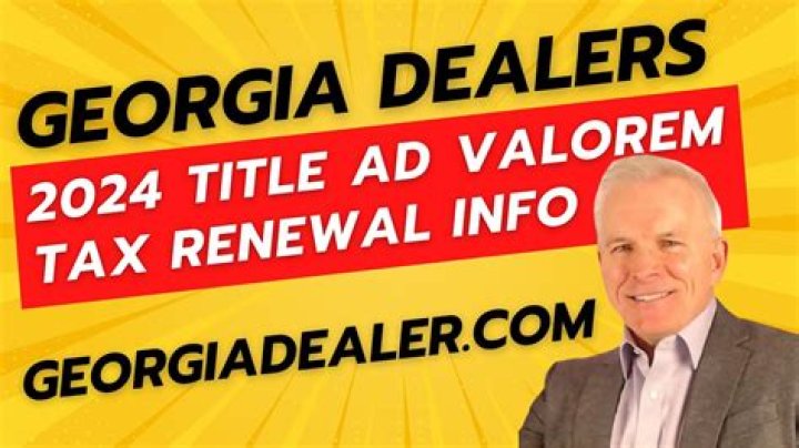 Does military pay ad valorem tax in Georgia?