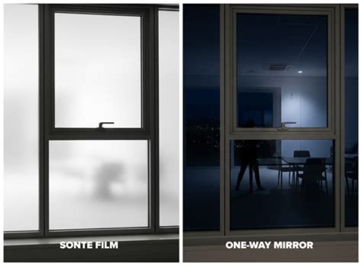 Does one way mirror film work at night?