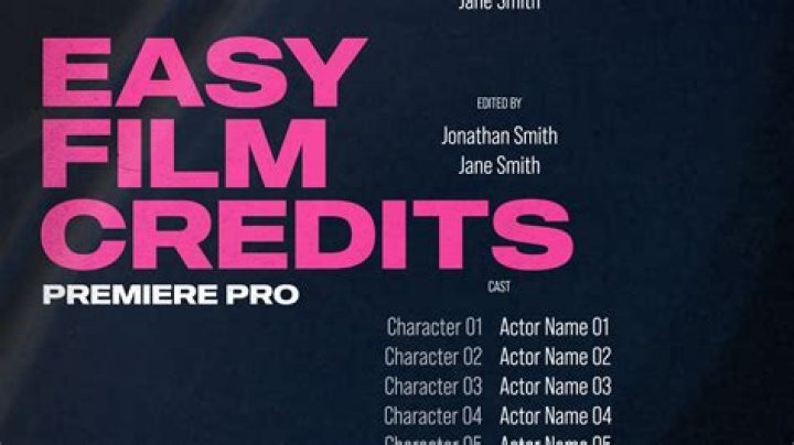 Does premiere have rolling credits?