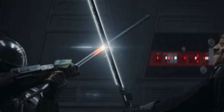 Does The Mandalorian get the black lightsaber?
