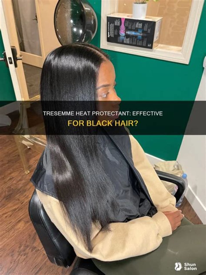 Does TRESemme heat protectant work on black hair?
