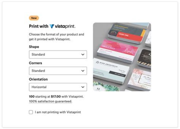Does Vistaprint offer addressing?