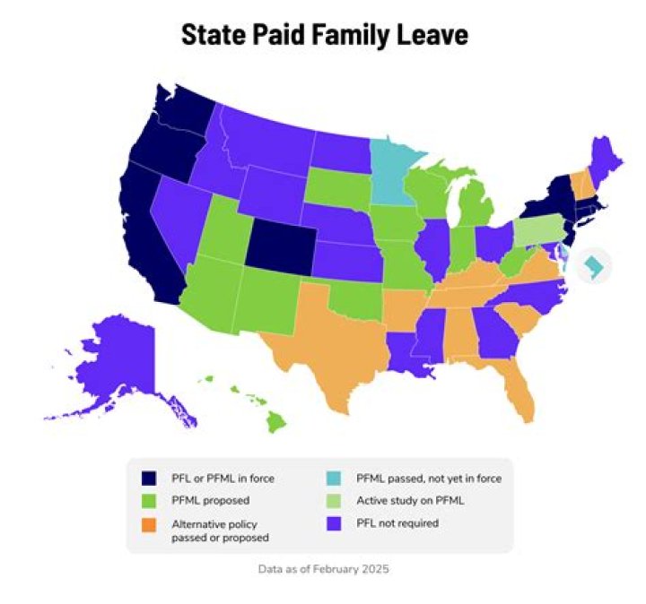 Does Washington have paid parental leave?
