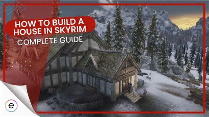 How can I build my own house in Skyrim?