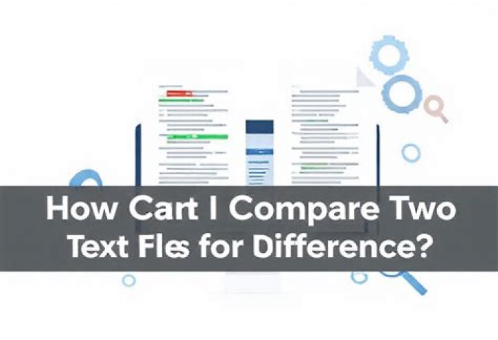 How can I compare two text files for differences?