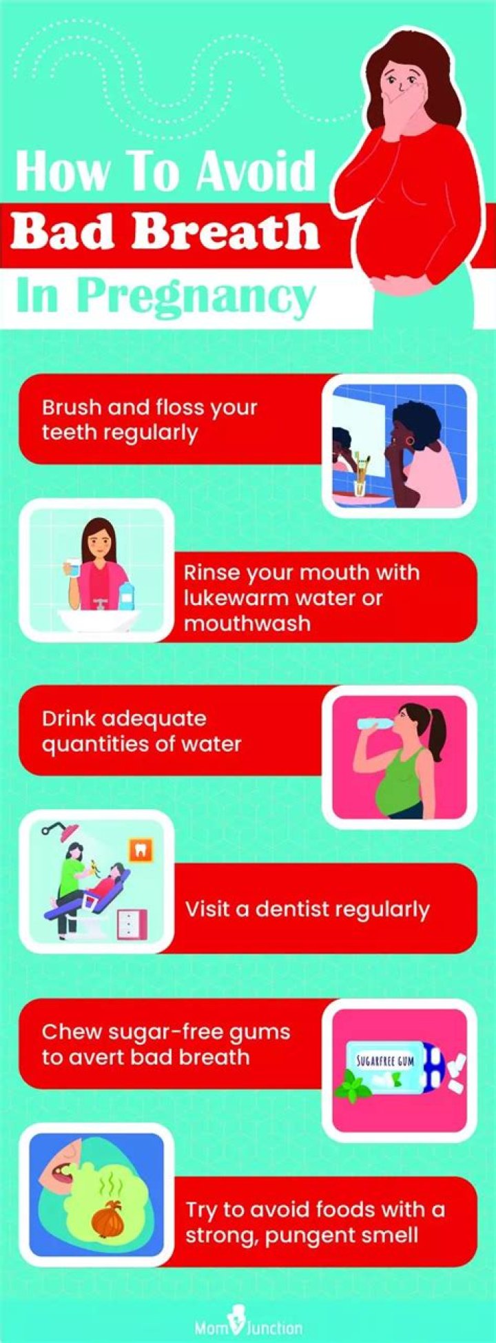 How can I get rid of bad breath during pregnancy?