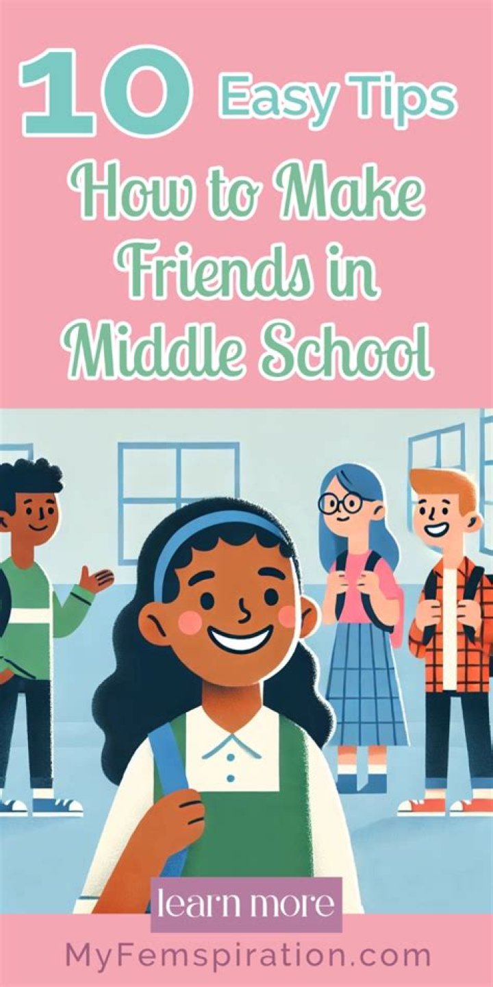 How can I help my son make friends in middle school?