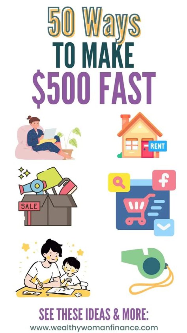 How can I make 500 dollars fast?
