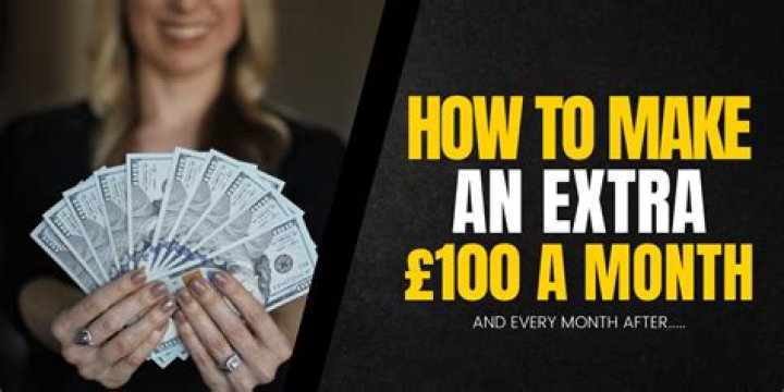 How can I make an extra 100 a month?
