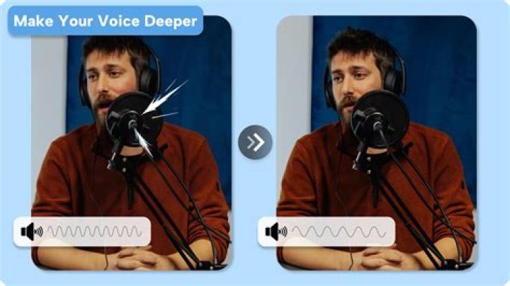 How can I make my voice sound deeper?