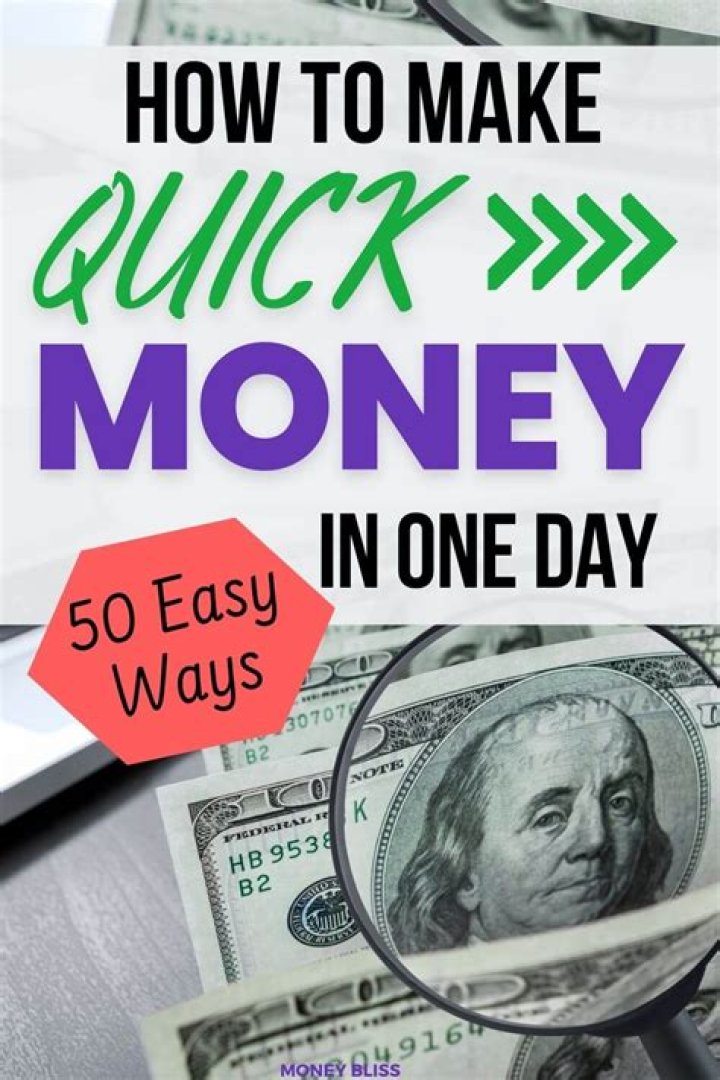 How can I make quick money from home?