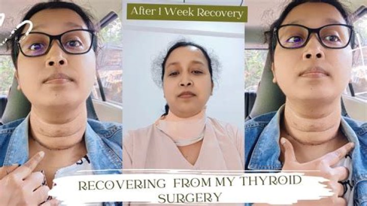 How can I reduce scarring after thyroid surgery?