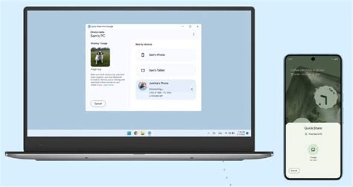How can I share files between Android and laptop via WiFi?