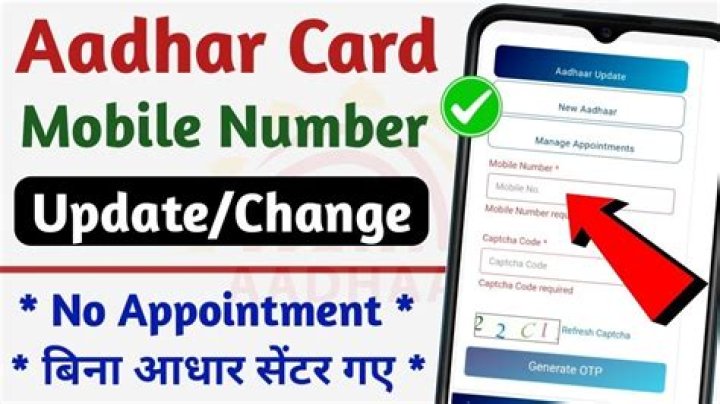 How can I update my mobile number in Aadhar card online?