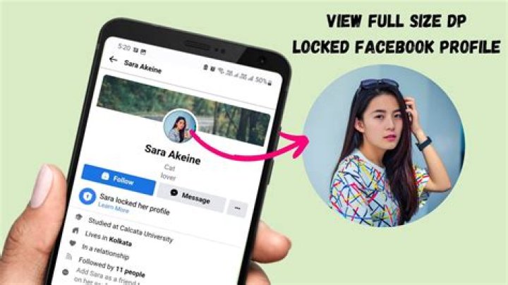 How can I view a locked Facebook profile picture?