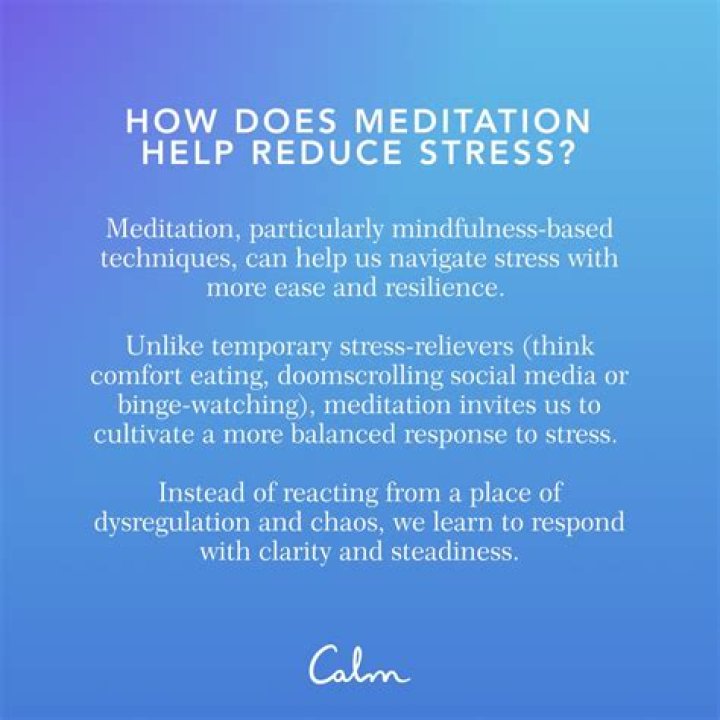 How can meditation help a college student?