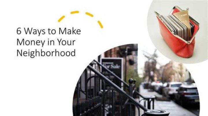 How can teens make money around the neighborhood?