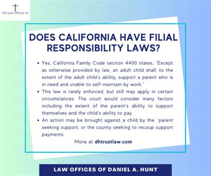 How can we avoid filial responsibility?
