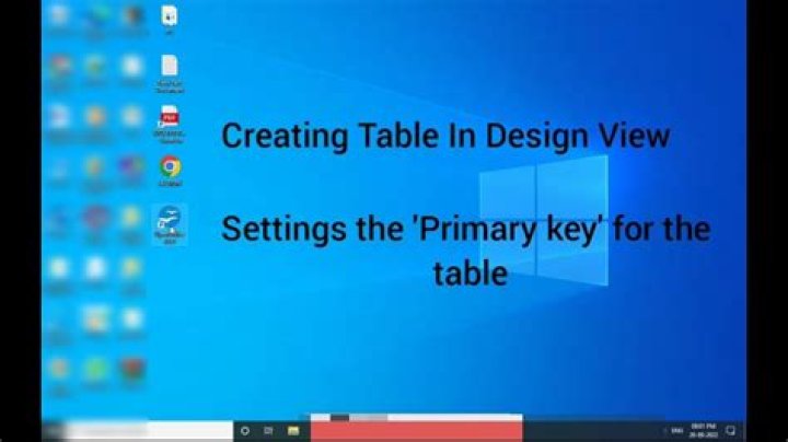 How can you open a table in design view?