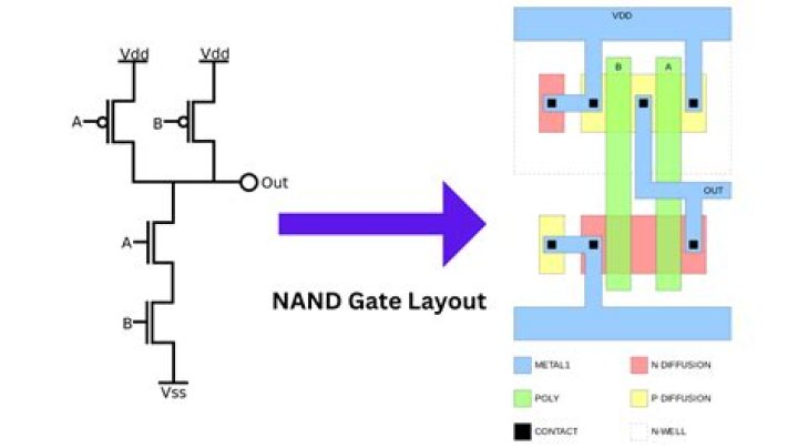 How CMOS can be used as a NAND gate?