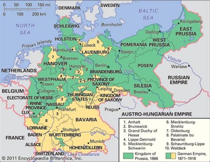 How did Bismarck create a German Empire?