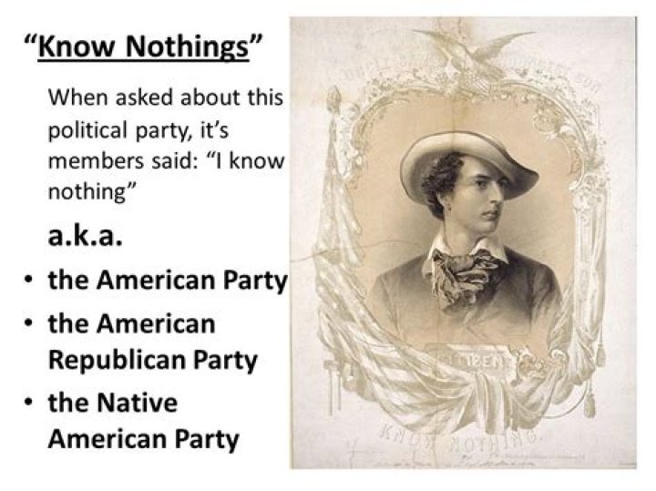 How did the Know-Nothing party affect America?