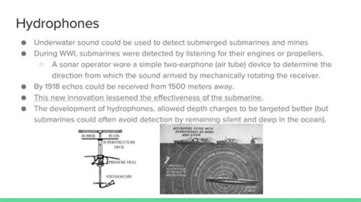 How did the Navy hydrophones open a whole new area of study for oceanographers?