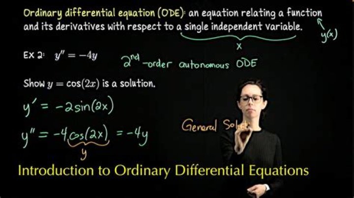 How differential equations are used in biology?