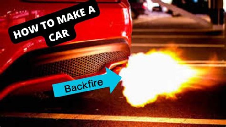 How do cars backfire flames?