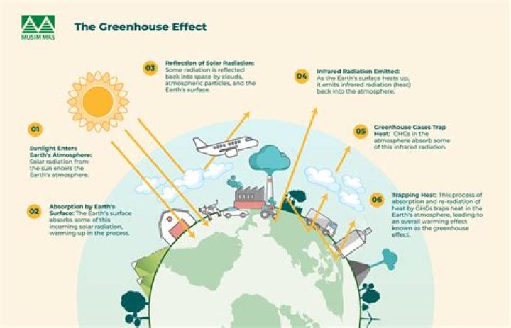 How do greenhouse gases affect climate change?