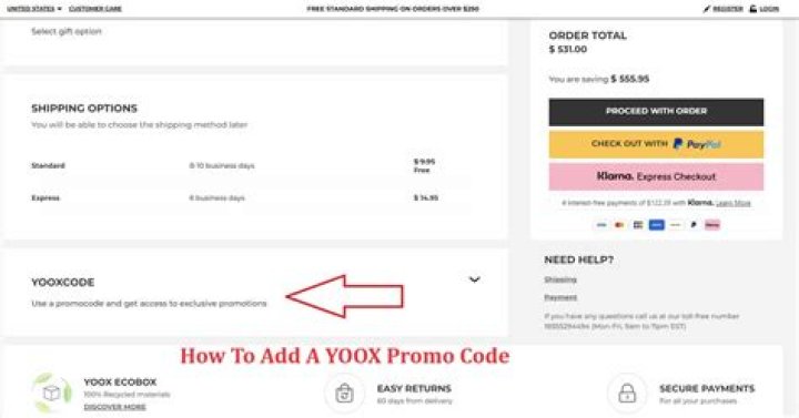 How do I activate yoox code?