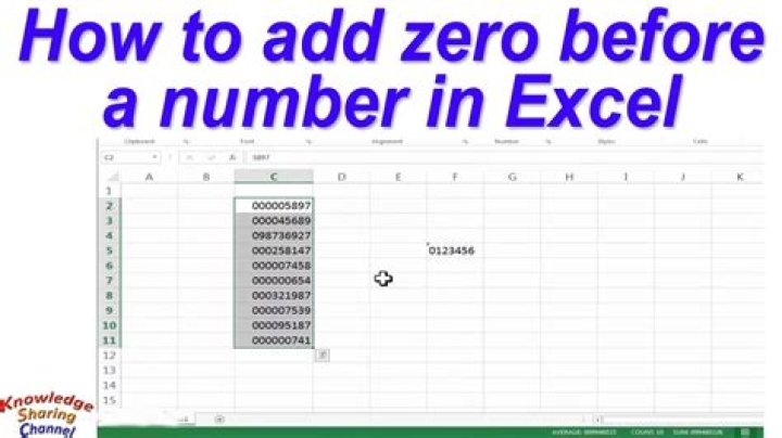 How do I add a zero before a number in Excel VBA?