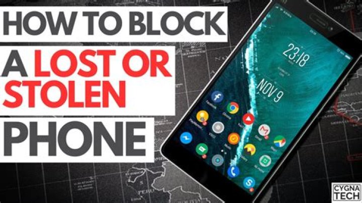 How do I block my phone when lost?