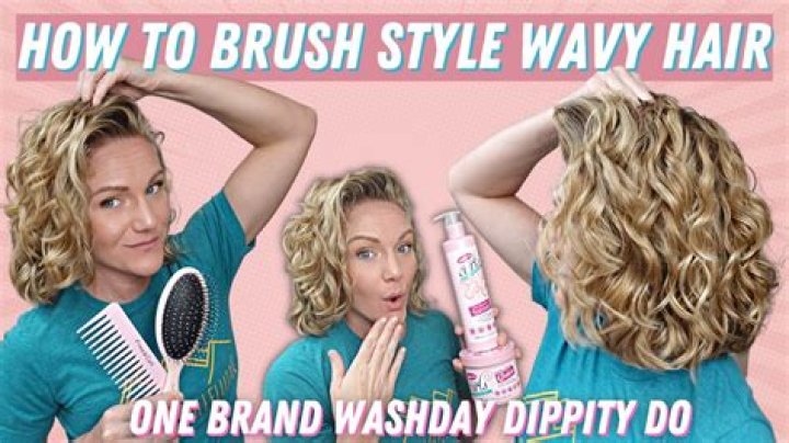 How do I brush my dry curly hair?