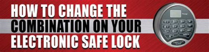 How do I change the combination on my electronic safe?