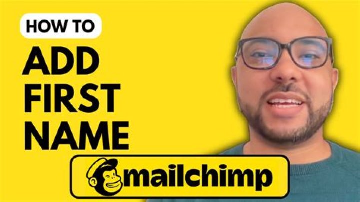 How do I code my first name in Mailchimp?