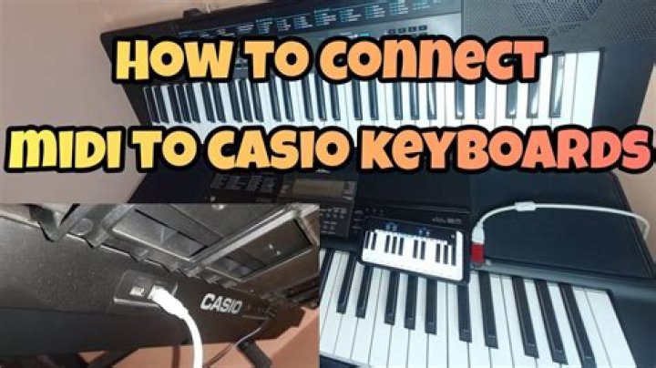 How do I connect my Casio keyboard to my laptop?