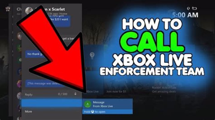 How do I contact Xbox Live enforcement?