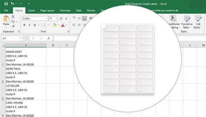 How do I convert Excel to Avery Labels?