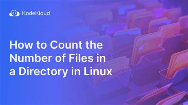 How do I count files in Linux?