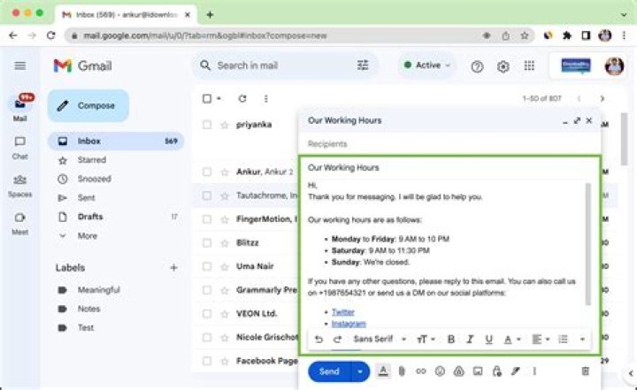 How do I create a business email with Gmail?