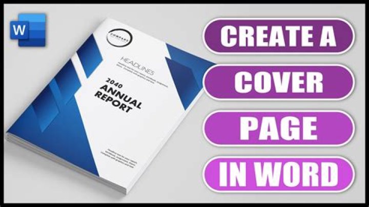 How do I create a cover page in PDF?