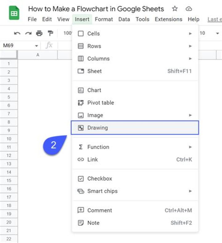 How do I create an area chart in Google Sheets?