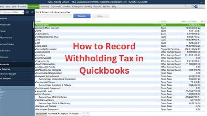 How do I deduct withholding in QuickBooks?