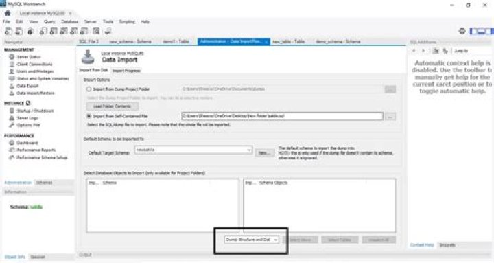 How do I dump a MySQL database?