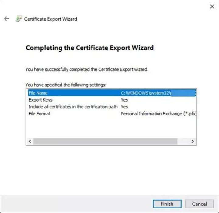 How do I export certificates to pfx?