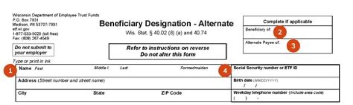 How do I fill out a beneficiary designation form?
