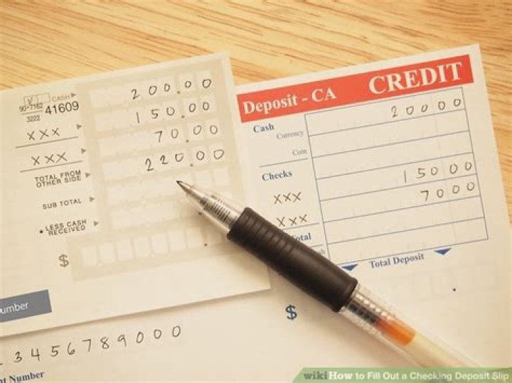 How do I fill out a deposit slip?